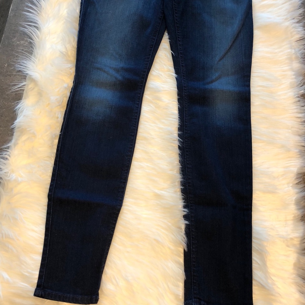 5[7ForAllMankind] The Skinny in dark wash denim - Picture 3 of 5